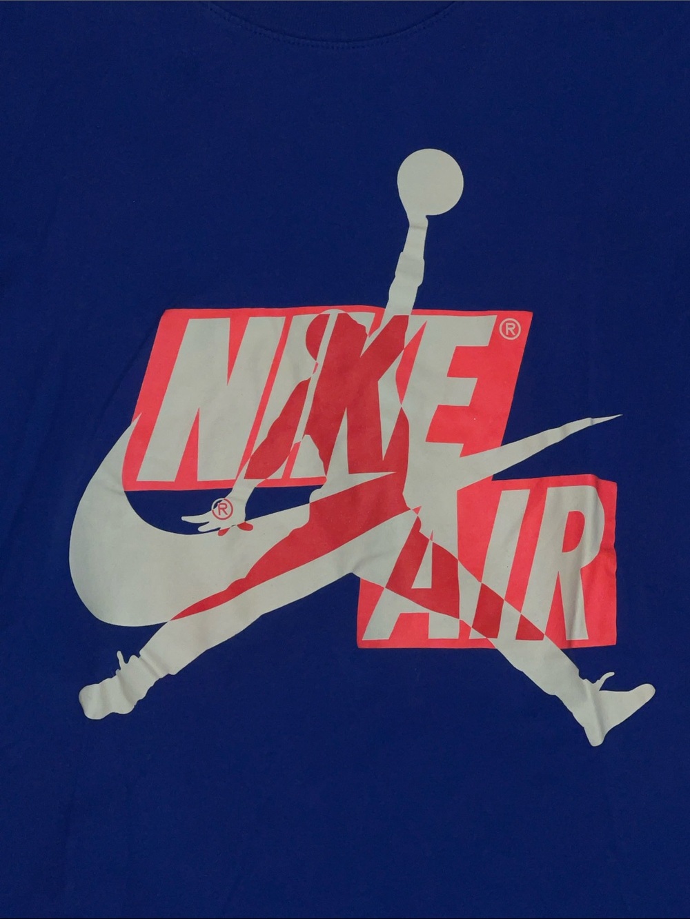 Nike Air Jordan Men XS short sleeve royal blue t-shirt